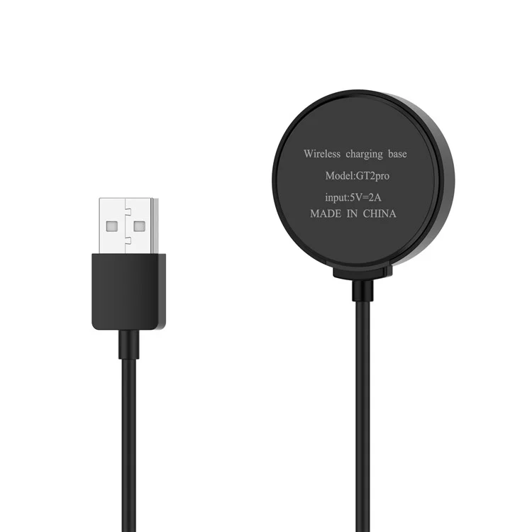 Pour Huawei Watch d / gt Runner / Gt2 Pro Smart Watch Charger Sans Fil de Charge Intégrée Avec Câble - le Noir