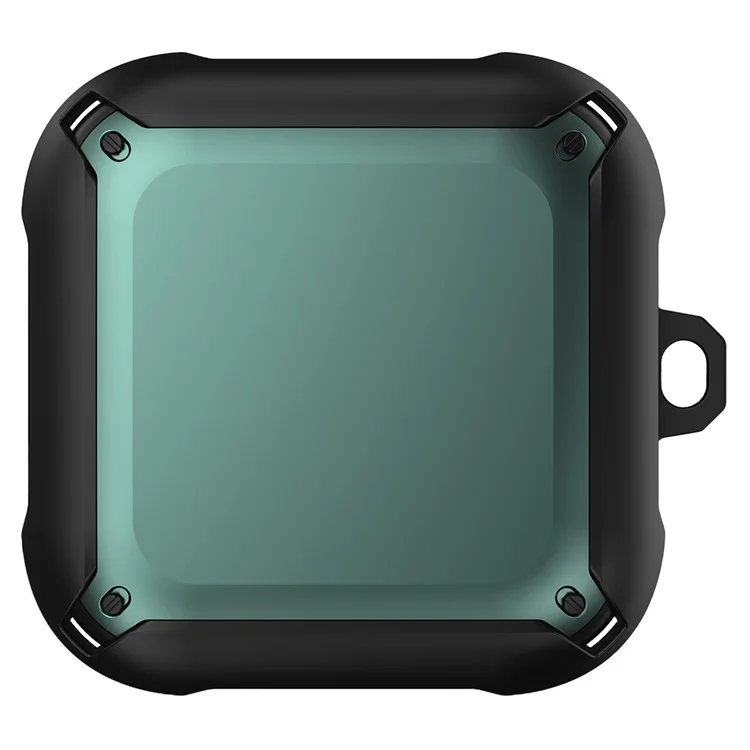 Per Beats Fit Pro Cuffie Custodia di protezione Cover TPU+PC Custodia portatile con gancio - Verde