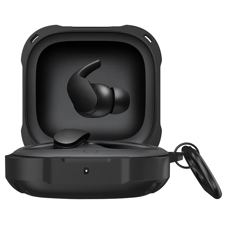 Per Beats Fit Pro Cuffie Custodia di protezione Cover TPU+PC Custodia portatile con gancio - Verde