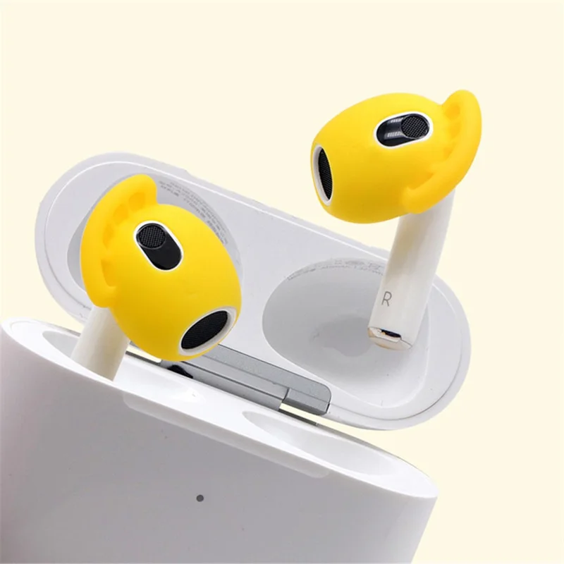 For AirPods 3 (2021) Ear Tips Anti-slip Silicone Earbuds Cover 1Pair In-Ear Wireless Headset Protector - Rose