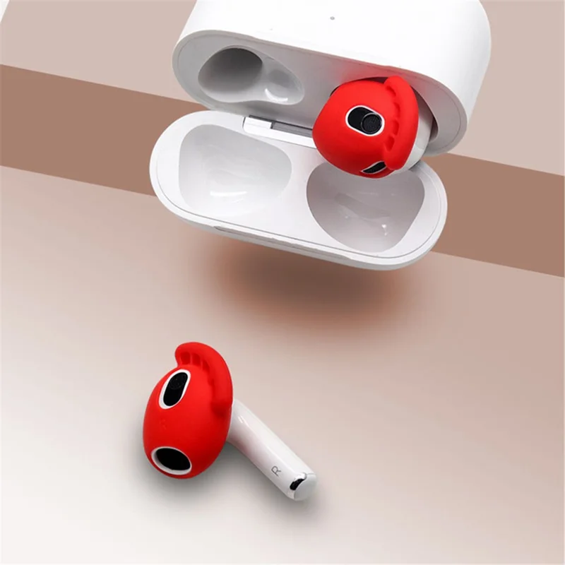 For AirPods 3 (2021) Ear Tips Anti-slip Silicone Earbuds Cover 1Pair In-Ear Wireless Headset Protector - Rose