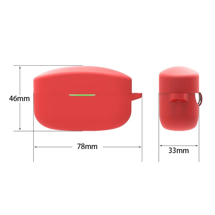 Écouteur Soft Silicone Case Pour Sony WF-1000XM4, Écouteurs Chargements Chargements Couvercle De Protection Avec Boucle - Vert Noirâtre