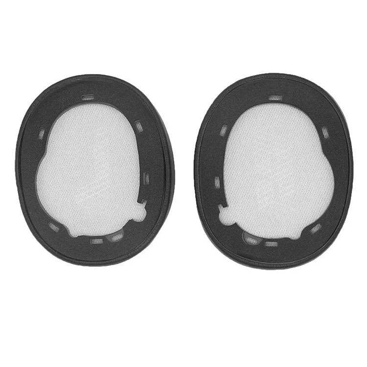 JZF-373 For JBL Live 650BTNC/660/E65BTNC/Duet NC Headset Ear Cushions 1Pair Protein Leather Ear Cups Headphones Ear Pads Cover - Black