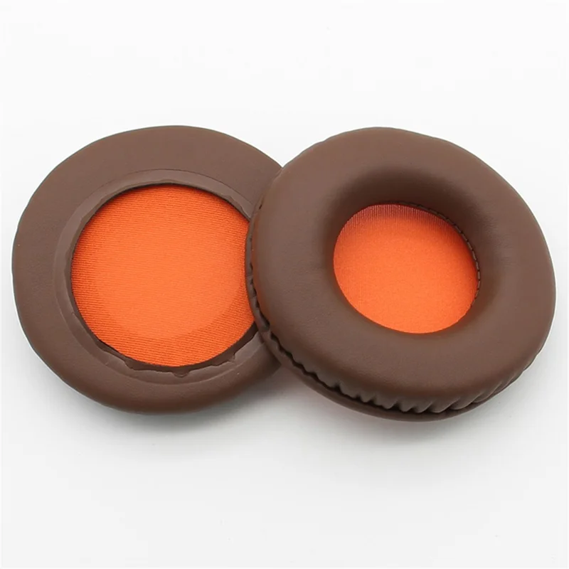 JZF-237 1 Pair Ear Cushion for Skullcandy HESH 1.0/2.0 Headphones Protein Leather Ear Pads Replacement - Brown