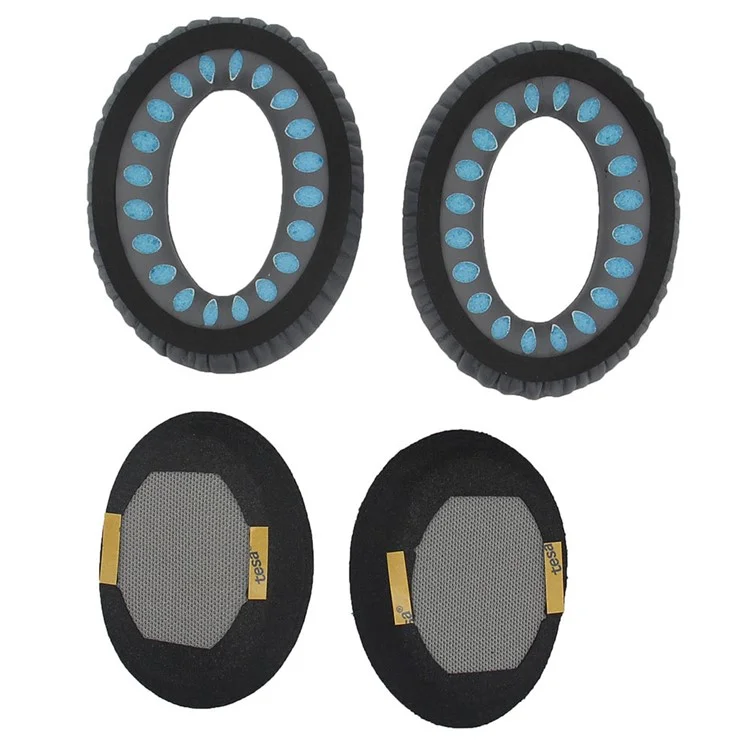 JZF-236 1 Par de Almohadillas de Cuero Proteínico para Auriculares Bose QC 35 Reemplazo de Auriculares Copas Auriculares