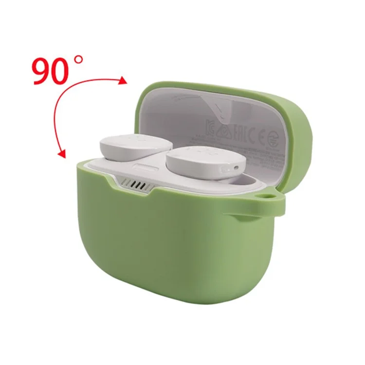 Pour le casque d'écoute Bluetooth JBL TUNE 130NC, étui de protection en silicone, couvercle anti-chute avec boucle anti-perte - Noir