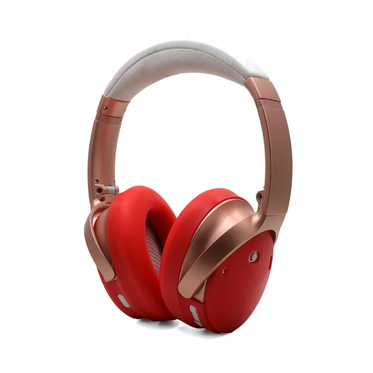 Pour Bose QuietComfort 35 II 1 Paire de Couvertures de Protection du Casque en Silicone Casque de Casqueur en Silicone - Rouge