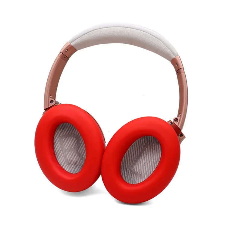 Pour Bose QuietComfort 35 II 1 Paire de Couvertures de Protection du Casque en Silicone Casque de Casqueur en Silicone - Rouge
