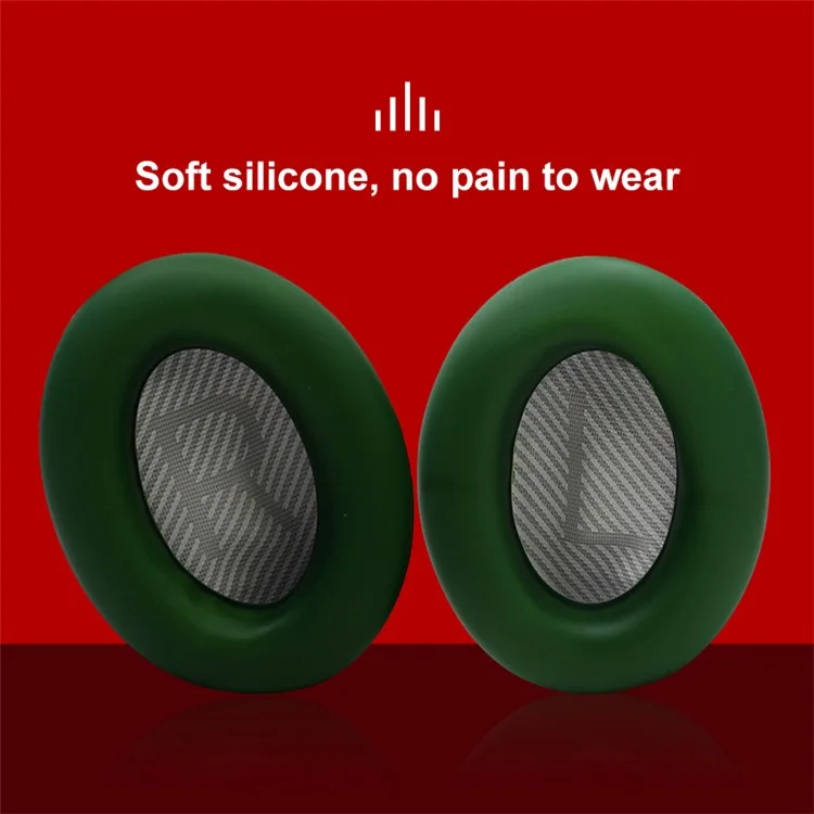 Pour Bose QuietComfort 35 II 1 Paire de Couvertures de Protection du Casque en Silicone Casque de Casqueur en Silicone - Rouge