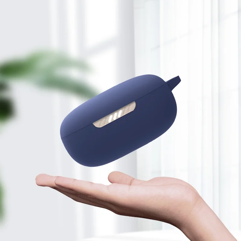 Silikon-Schutzhülle für JBL Live Pro+ TWS, Kopfhörer-Ladegehäuse Anti-Kratzer Staubdichte Schale - Rot