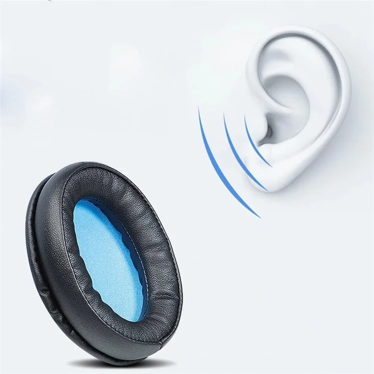 1 Paar Komfortable Earpads Lederschwammkissen Für Audio-Technica ATH-AR5BT AR5IS Kopfhörerzubehör Ersatz - Blau