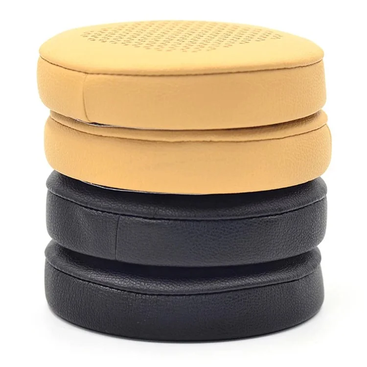 1 Pair Protein Leather Replacement Earpads for JBL DUET BT Wireless Headphones Ear Cushions - Black