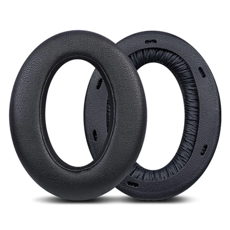 1 Par de Almohadillas de Repuesto para Sony WH-XB910N Headphone Suave Esponja Cojines de Piel - Negro