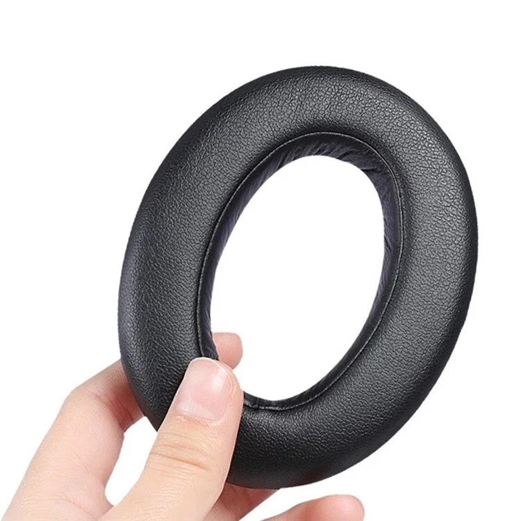 1 Par de Almohadillas de Repuesto para Sony WH-XB910N Headphone Suave Esponja Cojines de Piel - Negro