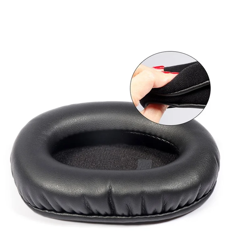 1 Par de Almofadas de Couro de Proteína para o Fone de Ouvido Logitech G Pro X Gaming Replacement Ear Pads