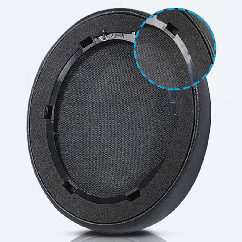 For Anker Soundcore Life Q10 1 Pair Replacement Headphone Earpads Soft Breathable Headset Earmuffs - Black