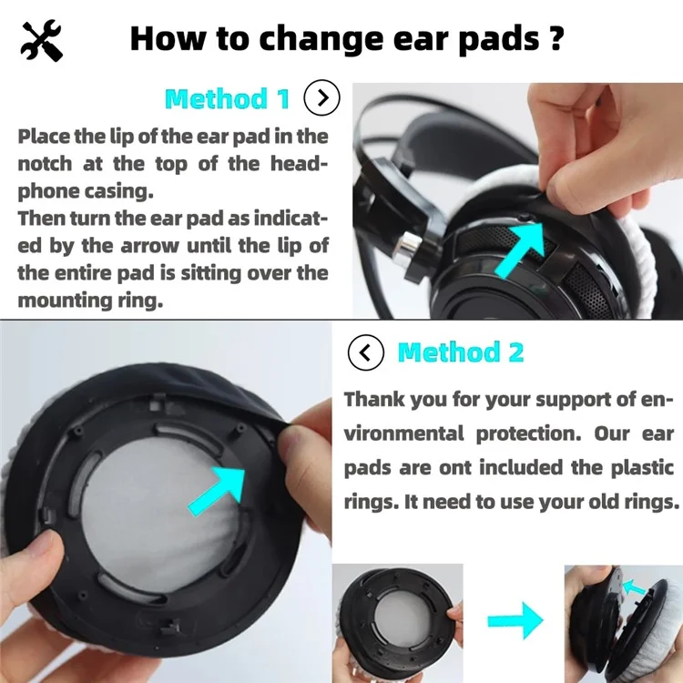 1 Paar Samt Ersatz Ohrpolster Für Jabra Revo Wireless On-Ear Bluetooth Headset Teile Ohrenschützer Cover Kissen - Grau