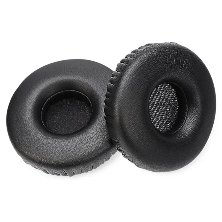 1 Pair for Jabra Revo Wireless On-Ear Bluetooth-compatible Headset Plain Protein Leather Ear Pads Replacement Parts Earmuff Cover Cushion - Black