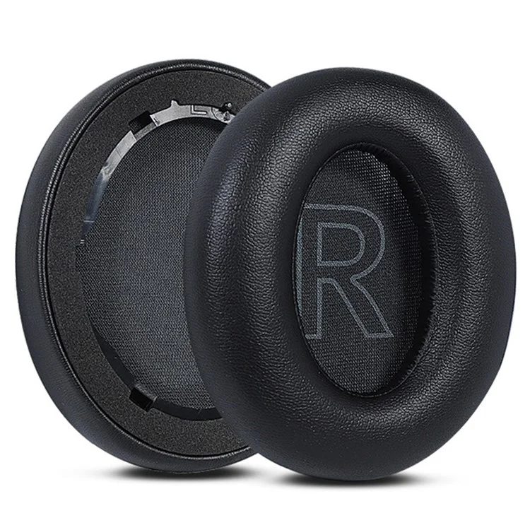 1 Par para Anker Soundcore Life Q30 Noise Canceling Proteína Couro Earmufs Pads - Preto