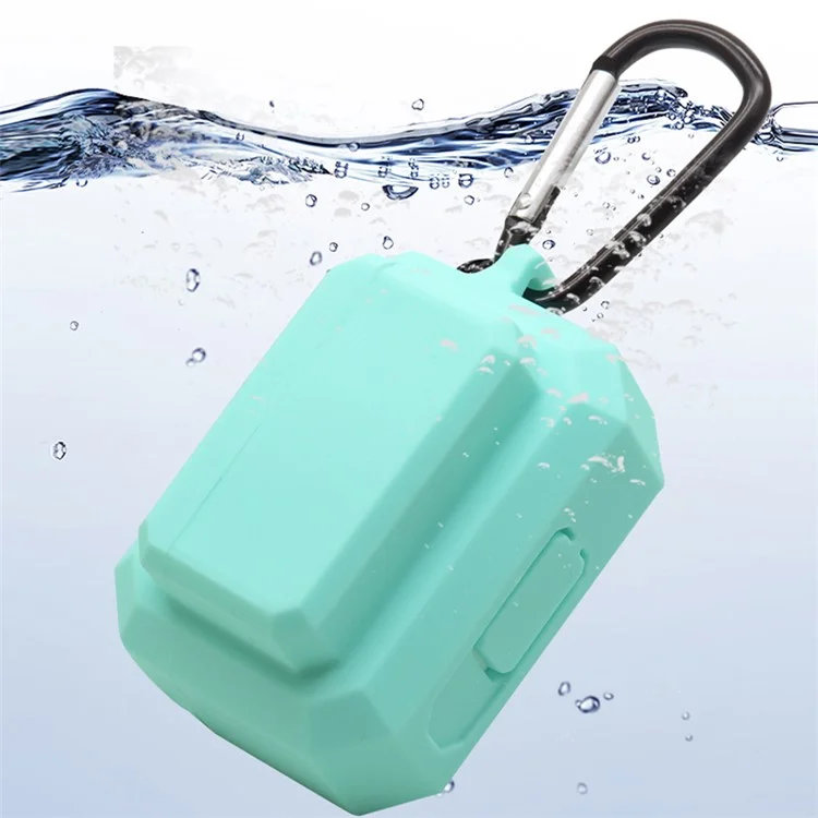 Per Apple AirPods Pro 3-in-1 Silicone Anti-Fall Case + Ear-Tip + Set di Protezione Del Carabiner Anti-Lost - Rosso