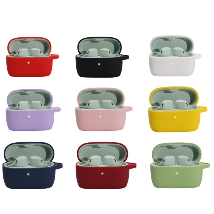 Pour Jabra Elite 4 Étui de protection en silicone caoutchouté pour écouteurs Bluetooth sans odeur Accessoire d'écouteurs Bluetooth - Vert