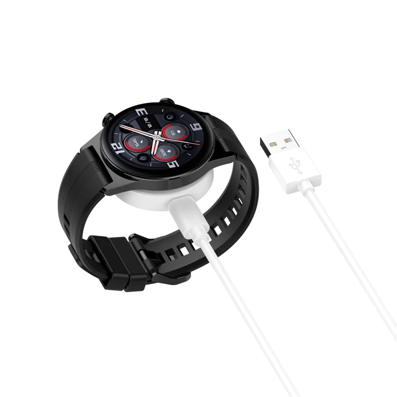 For Honor Watch GS3 Smart Watch Charger Magnetic with Detachable Charging Cable Portable Charging Dock - White