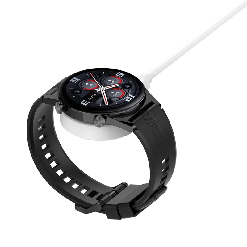 For Honor Watch GS3 Smart Watch Charger Magnetic with Detachable Charging Cable Portable Charging Dock - White
