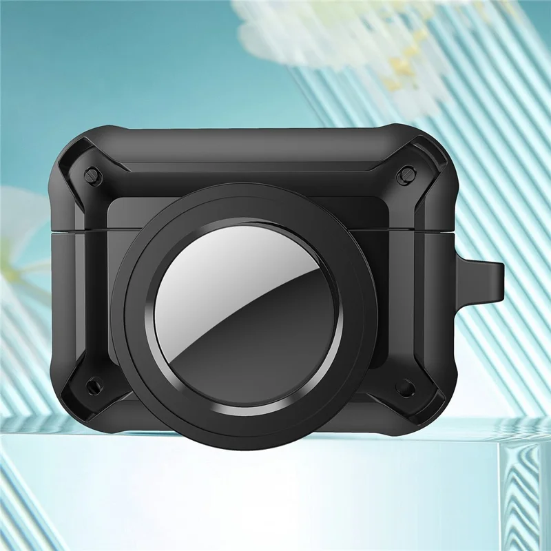 Til Apple AirPods Pro + til AirTag Tracker mod fald Beskyttelsesdæksel til Bluetooth-kompatibelt ørefon - Sort