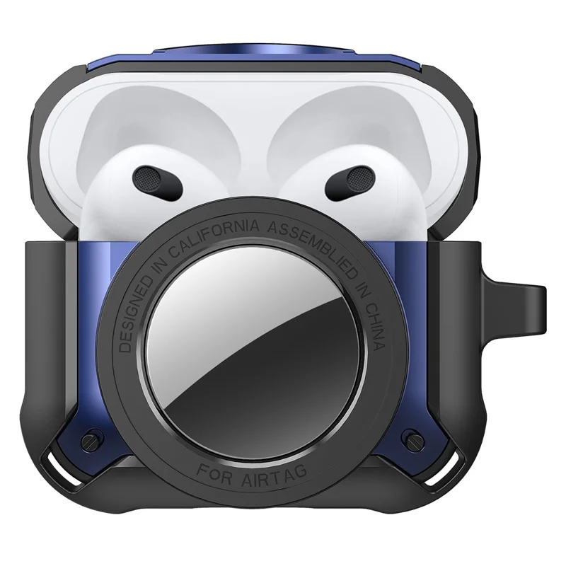 Para Apple AirPods 3 Auriculares Inalámbricos + para AirTag Protector Inteligente Cubierta a prueba de caídas y polvo Caso - Amarillo