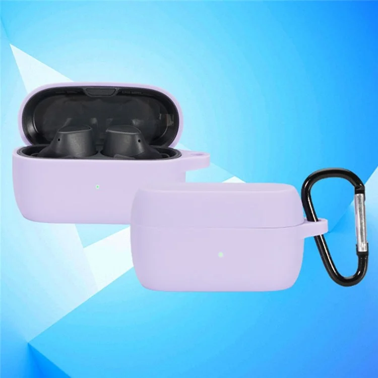 Pour les écouteurs sans fil Jabra Elite 3 Étui de protection en silicone caoutchouté fin et léger - Violet