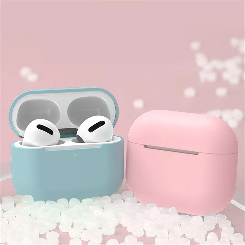 For Apple AirPods 3 Portable Protective Case Earbuds Soft Silicone Protector with Ear Caps - Black