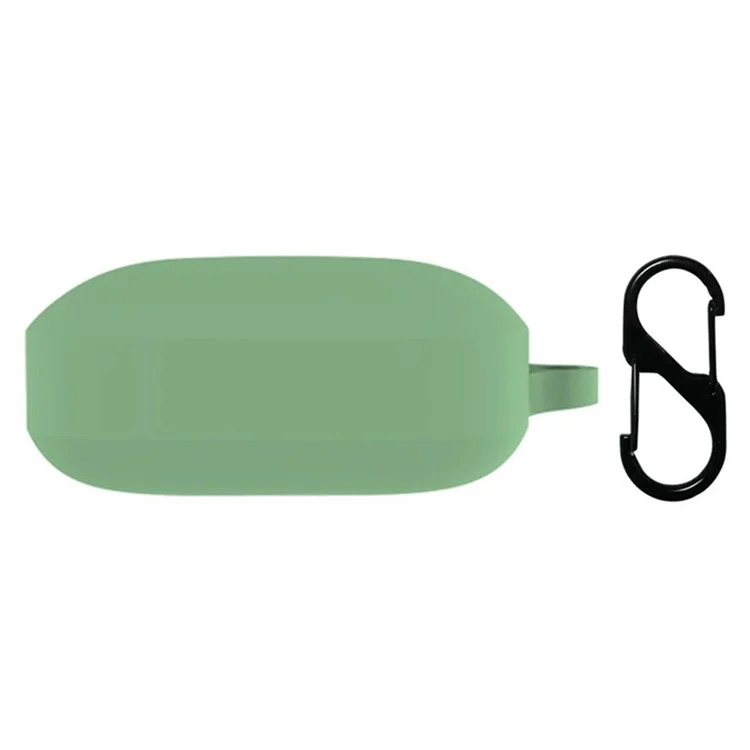 For OnePlus Buds Pro Case Rubberized Silicone Bluetooth-compatible Earbuds Cover - Light Green