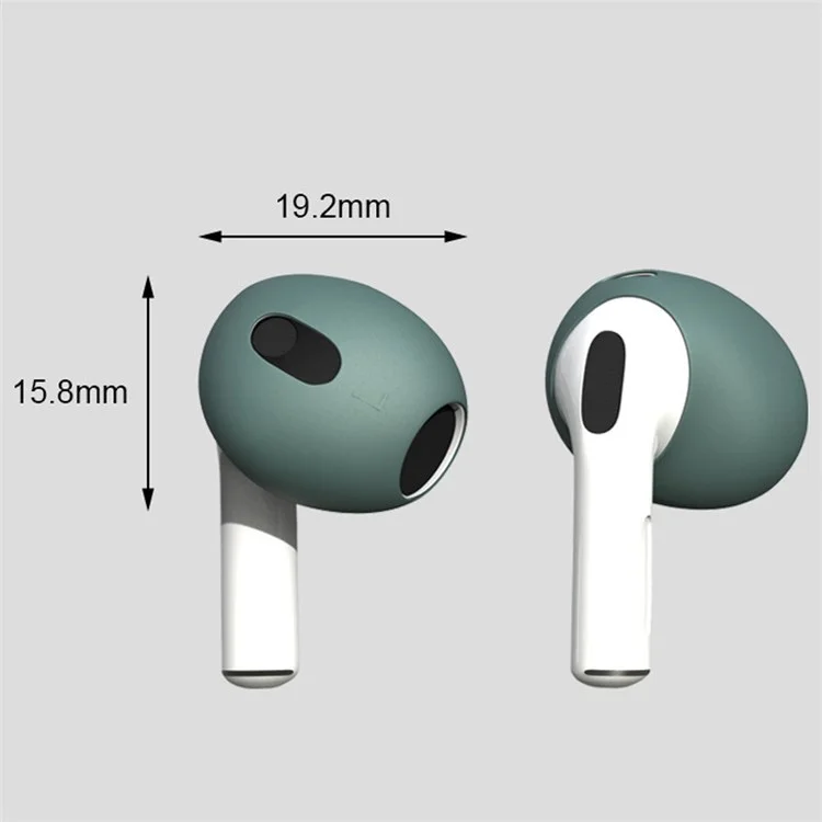 Für Apple Airpods 3 + Für AIRTAG 2-IN-1-Silikon-Schutzabdeckung Drop-Proof-staubfestes Gehäuse Mit Karabiner- Und Ohrkappen - Mitternachtsblau