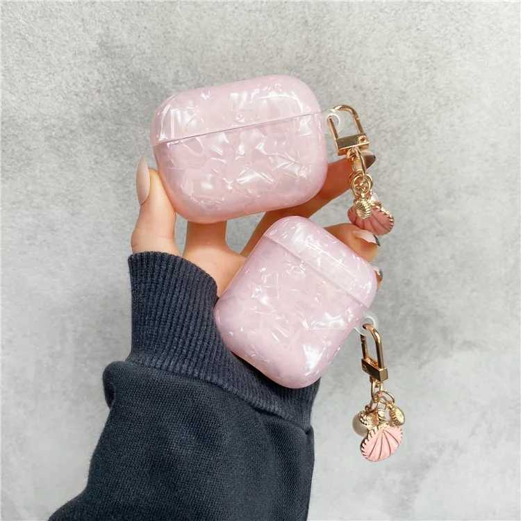 Pour AirPods Apple 3 Stylish TPU Protective Cover Stylish Earphone Charging Case Sleeve with Shell Pendant
