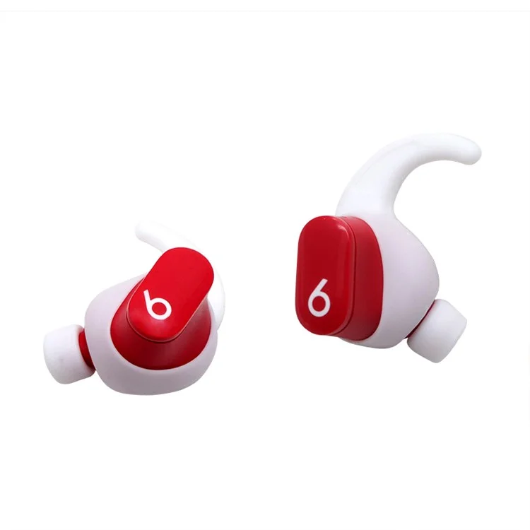 Para Beats Studio Buds Auriculares Anti Deslizamiento Silicona Ear Ganchos Casos + Auriculares Puntas De Oreja Suave - Blanco