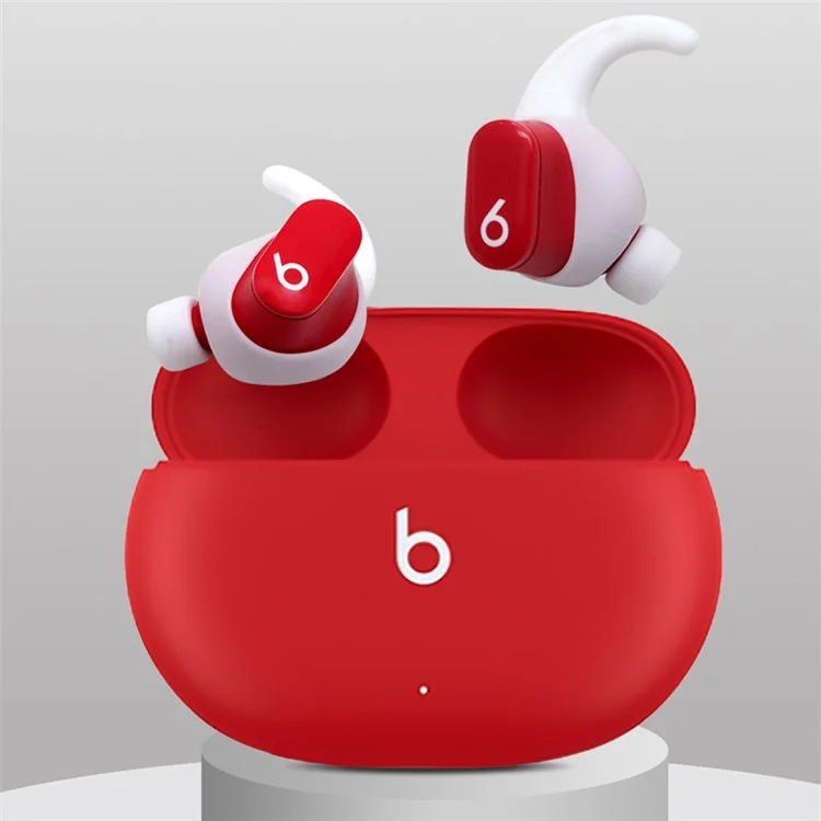 Para Beats Studio Buds Auriculares Anti Deslizamiento Silicona Ear Ganchos Casos + Auriculares Puntas De Oreja Suave - Blanco