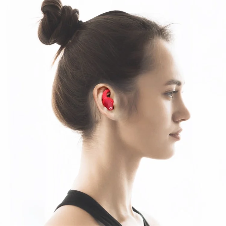 Per Beats Studio Buds Auricolari Anti Slip Silicone Ear Ganciors Cases + Auricolari Suggerimenti Per Le Orecchie Morbide - Bianca