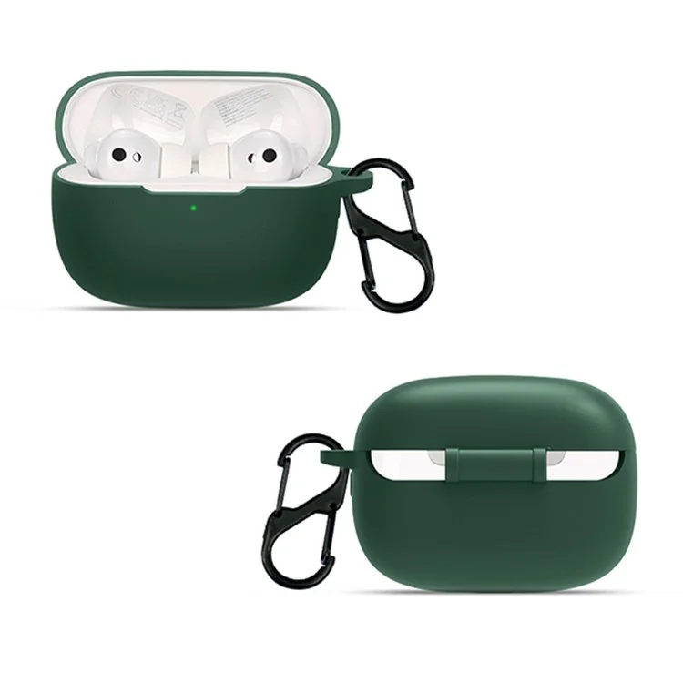 Pour les écouteurs Honor Earbuds 3 Pro Casque Bluetooth sans fil Étui de protection en silicone avec attache anti-perte - Blanc