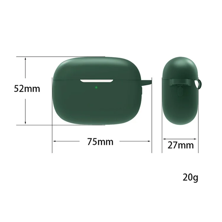 Pour les écouteurs Honor Earbuds 3 Pro Casque Bluetooth sans fil Étui de protection en silicone avec attache anti-perte - Blanc