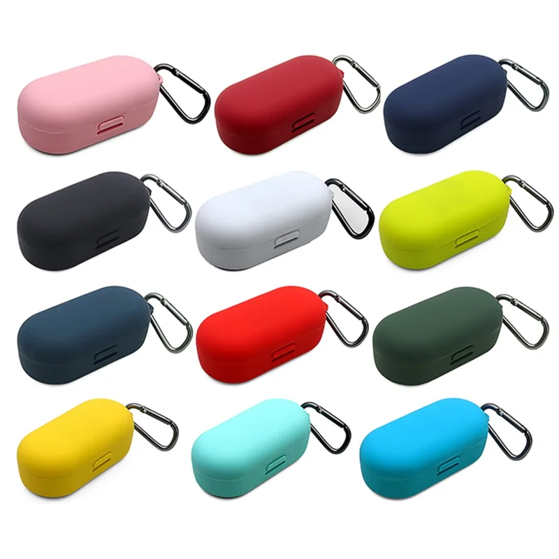 For Bose Sport Earbuds Bluetooth-compatible TWS Earphone Silicone Cover Drop-proof Case with Anti-lost Buckle - Green