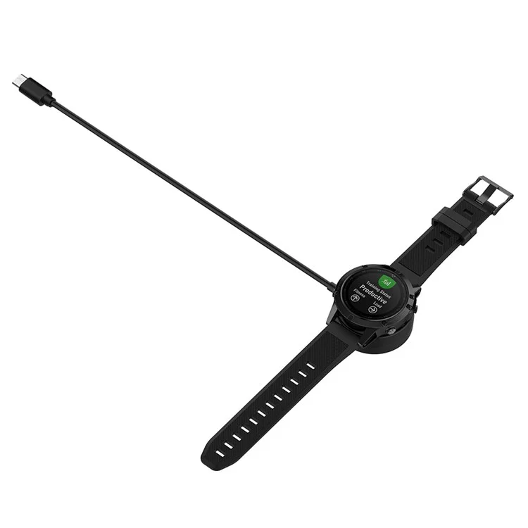 Für Garmin Smartwatch Universal Typ-C Round Base Lading Cable Smart Watch-Ladegerät (ohne Magnetische Funktion, Jedoch Mit Datenfunktion)