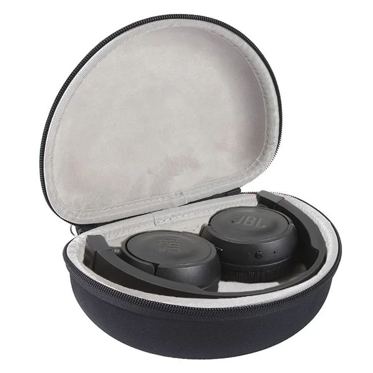 Per JBL TUNE 510BT/T450 Custodia da trasporto resistente agli urti per cuffia Bluetooth Borsa da trasporto antiurto - Nero / Grigio