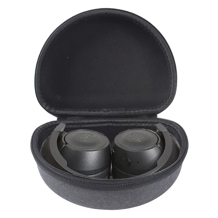 For JBL TUNE 510BT / T450 Impact Resistant Bluetooth-compatible Headset Carrying Case Shockproof Storage Bag - Dark Grey