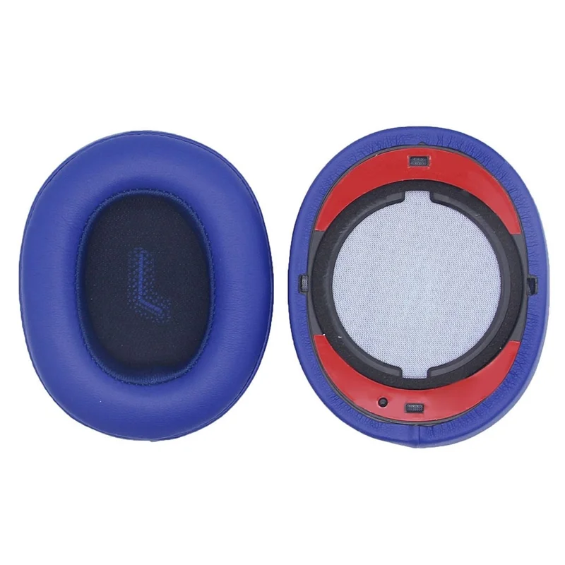 JZF-327 1Pair Headset Earpads for JBL E55BT Protein Leather Headphones Ear Cushions Replacement Ear Cups - Blue