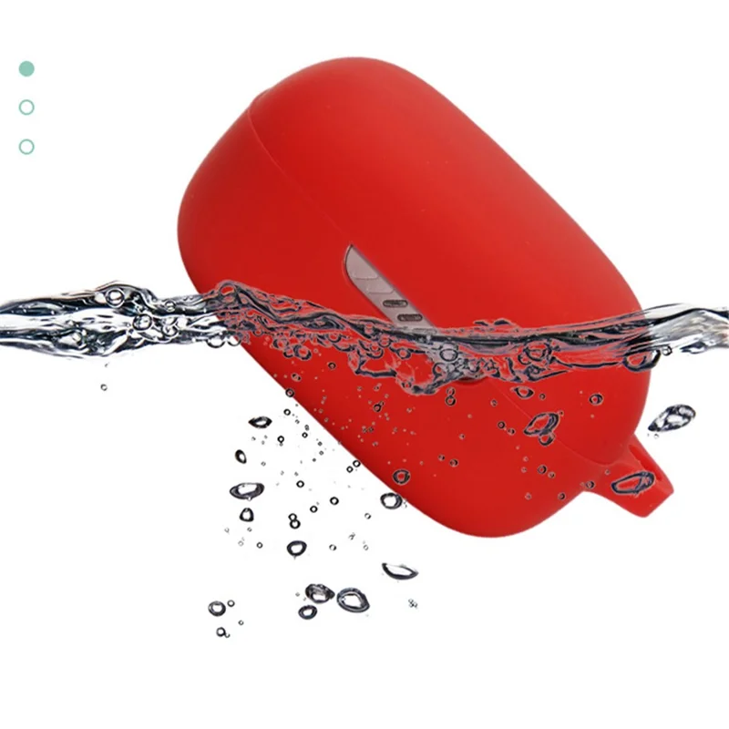 Silikonhülle für JBL Live Free 2 Bluetooth-kompatible Ohrhörer, kratzfeste Schutzhülle mit Schnalle – Gelb