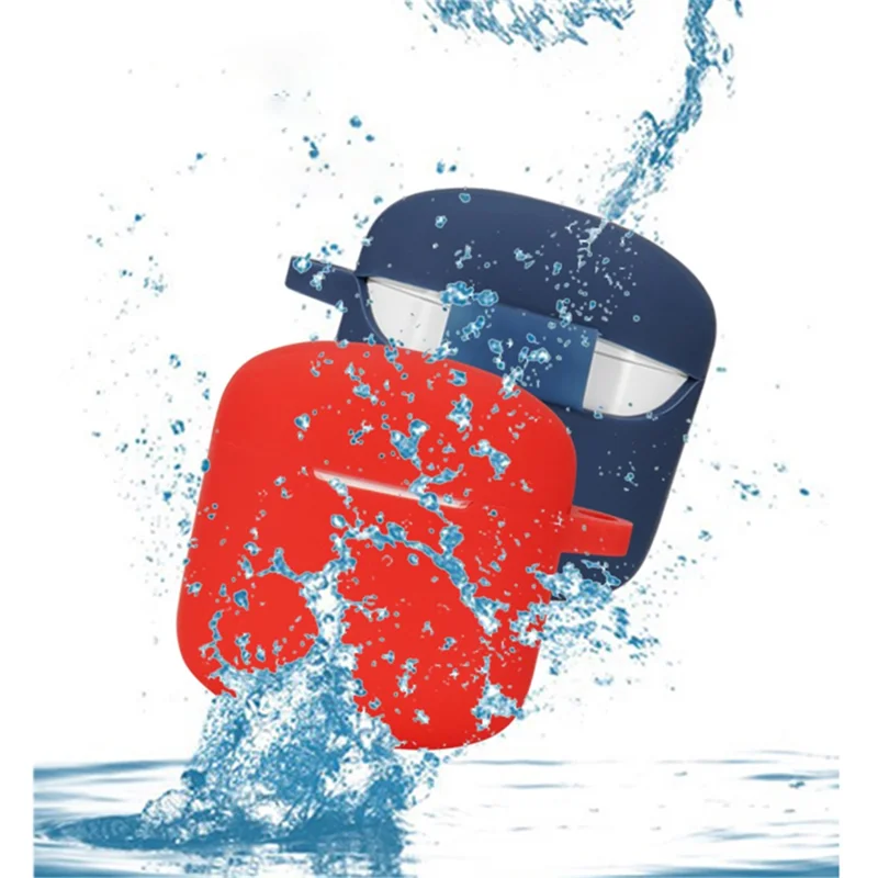 For Edifier LolliPods Mini TWS Bluetooth-compatible Earphone Silicone Cover Drop-proof Case with Anti-lost Buckle - Green