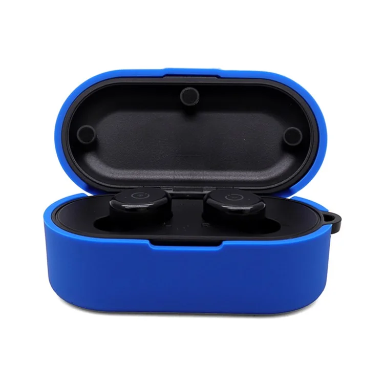Écouteur Des Écouteurs Pour Tozo T10, Bluetooth Earbuds Silicone Cover Box Box Shell Protecteur Avec Une Boucle Anti-perte - Bleu