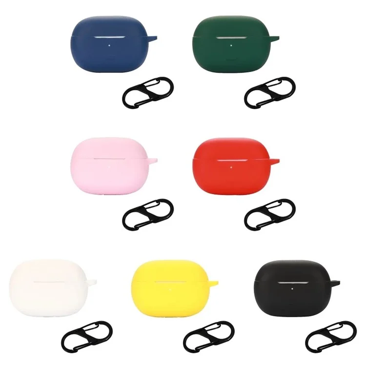 Per Redmi Buds 4 Pro Earbuds Copertura In Silicone Bluetooth TWS Custodia Protettiva Auricolare Con Fibbia Anti-lost - Blu Scuro