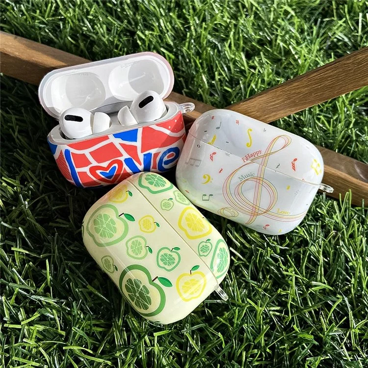 Для Apple Airpods Pro Styly Pattern Pattern Protective Cover Cover Learphing Box Box Shock -resean TPU Корпус - Робот