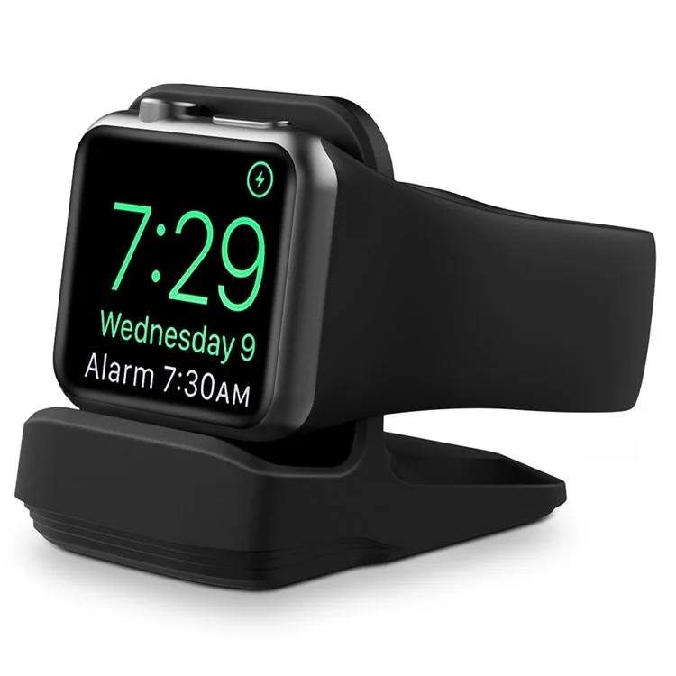 A040 Для Apple Watch Silicone Charger Holder Desktop Smart Watch Зарядка База - Черный
